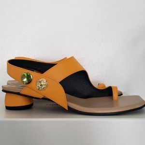 Reike Nen Curved Leather Sandals 🍊